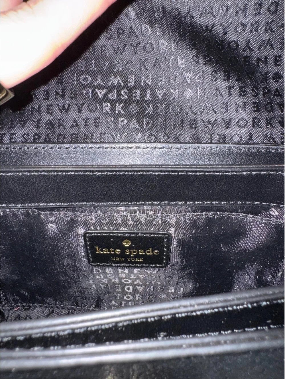 Kate Spade Black Leather Handbag & Studded Crossbody 2-Piece Bundle